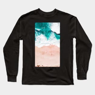 Beautiful Turquoise Sandy Beach Long Sleeve T-Shirt